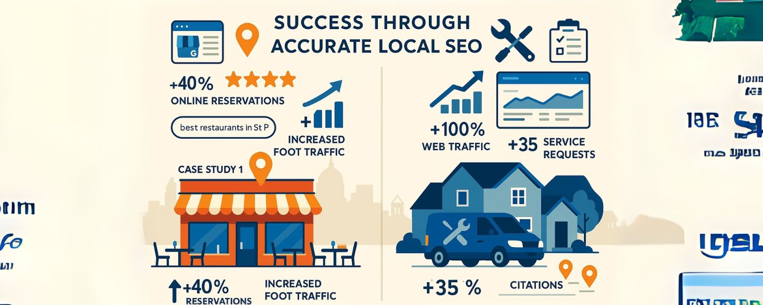 Benefits of local SEO, Local SEO statistics 2025,accurate data success stories, local SEO success St. Paul, St. Paul SEO case studies, data-driven SEO results, SEO transformation stories 
