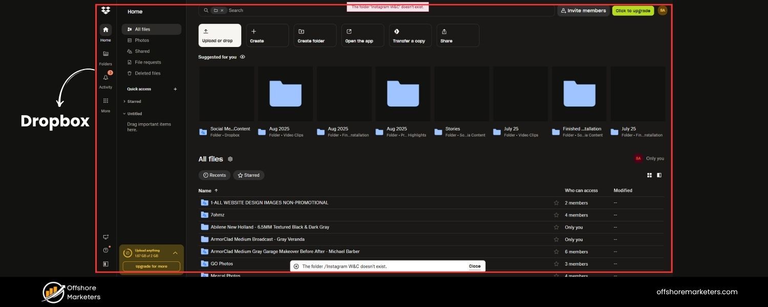 Dropbox for Explosive Growth