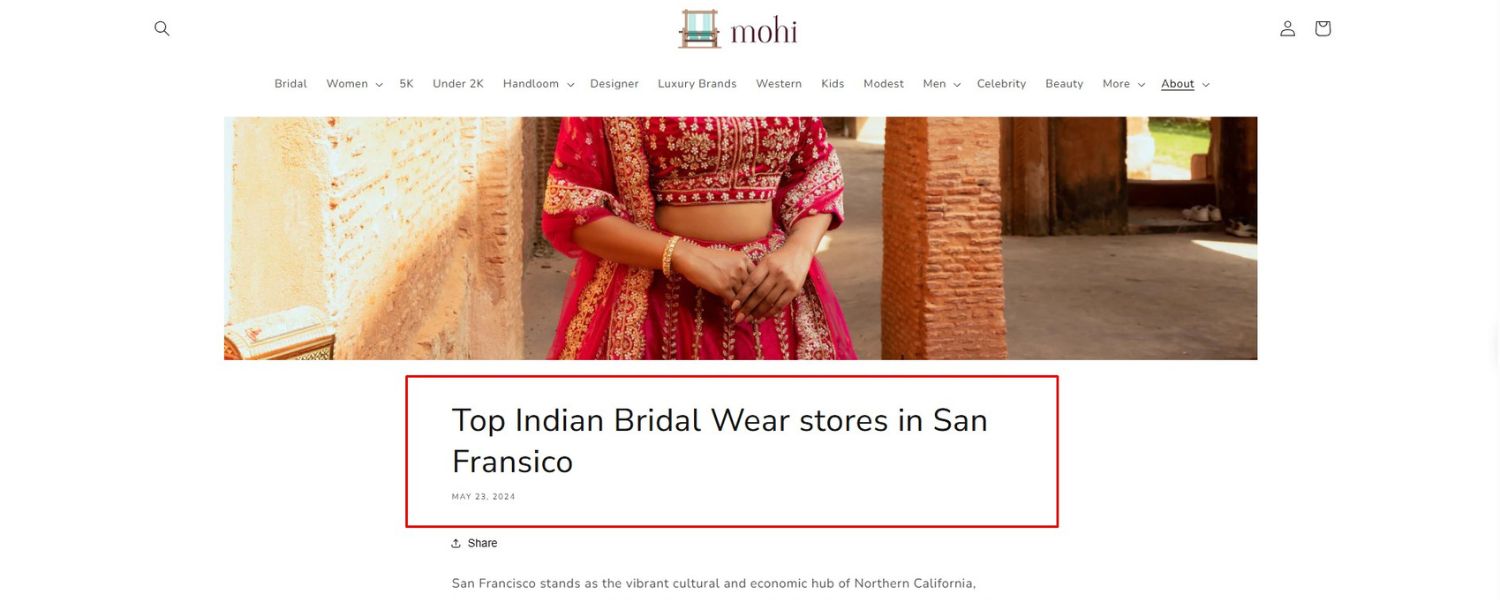 Boutique Uses Local Content to Gain Visibility