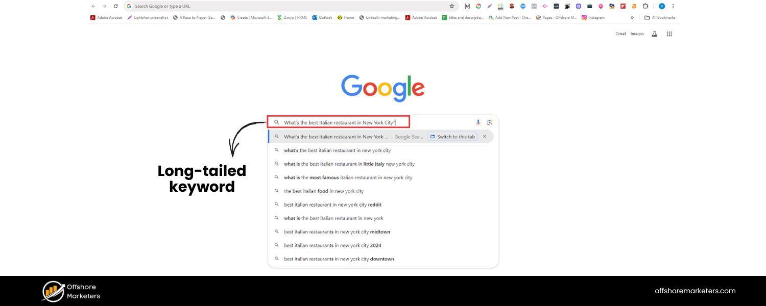 Focus on Conversational, Long-Tail Keywords