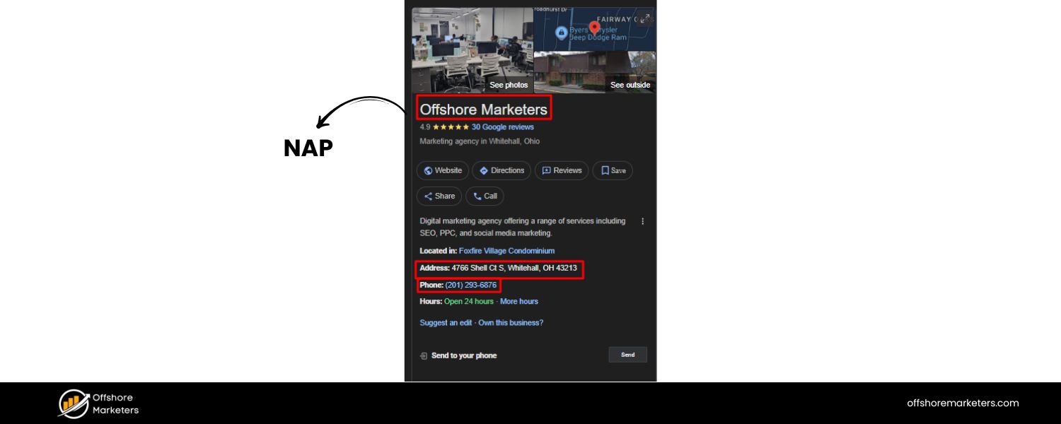 Name, Address, Phone (NAP) Consistency