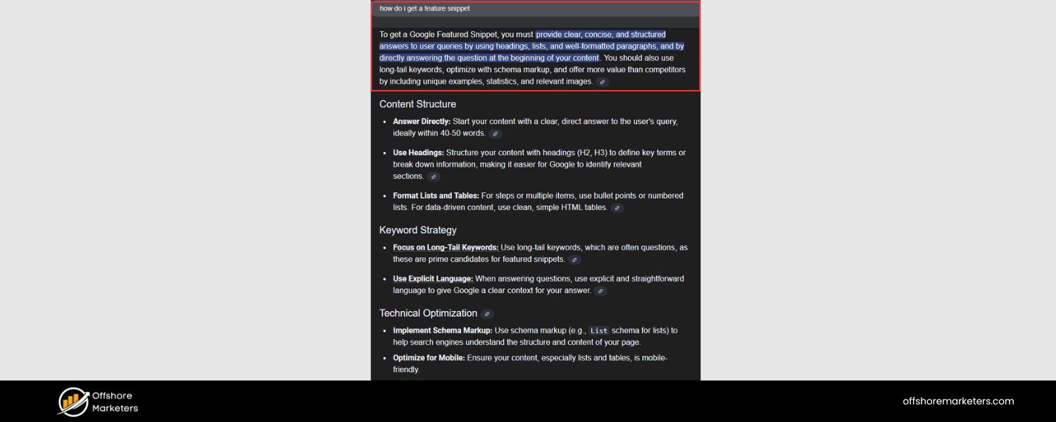 Structure Content to Answer Questions (Aim for “Position Zero”)