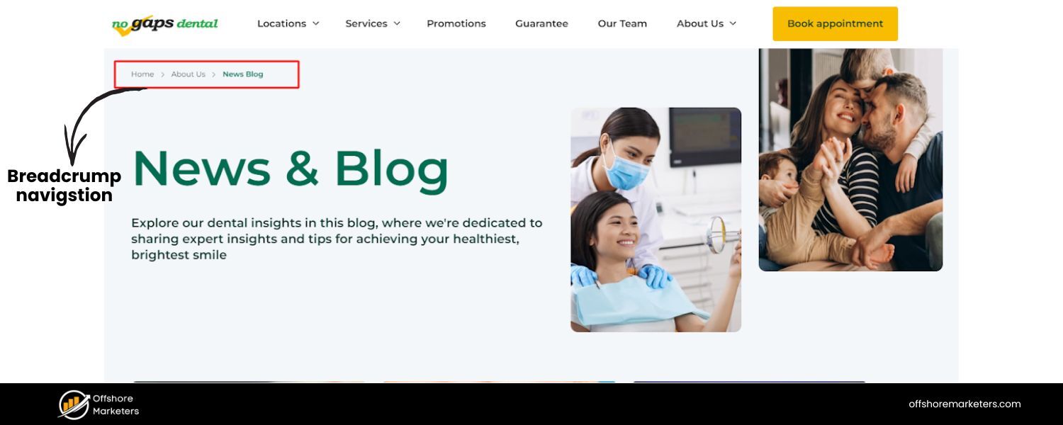 Implement breadcrumb navigation 