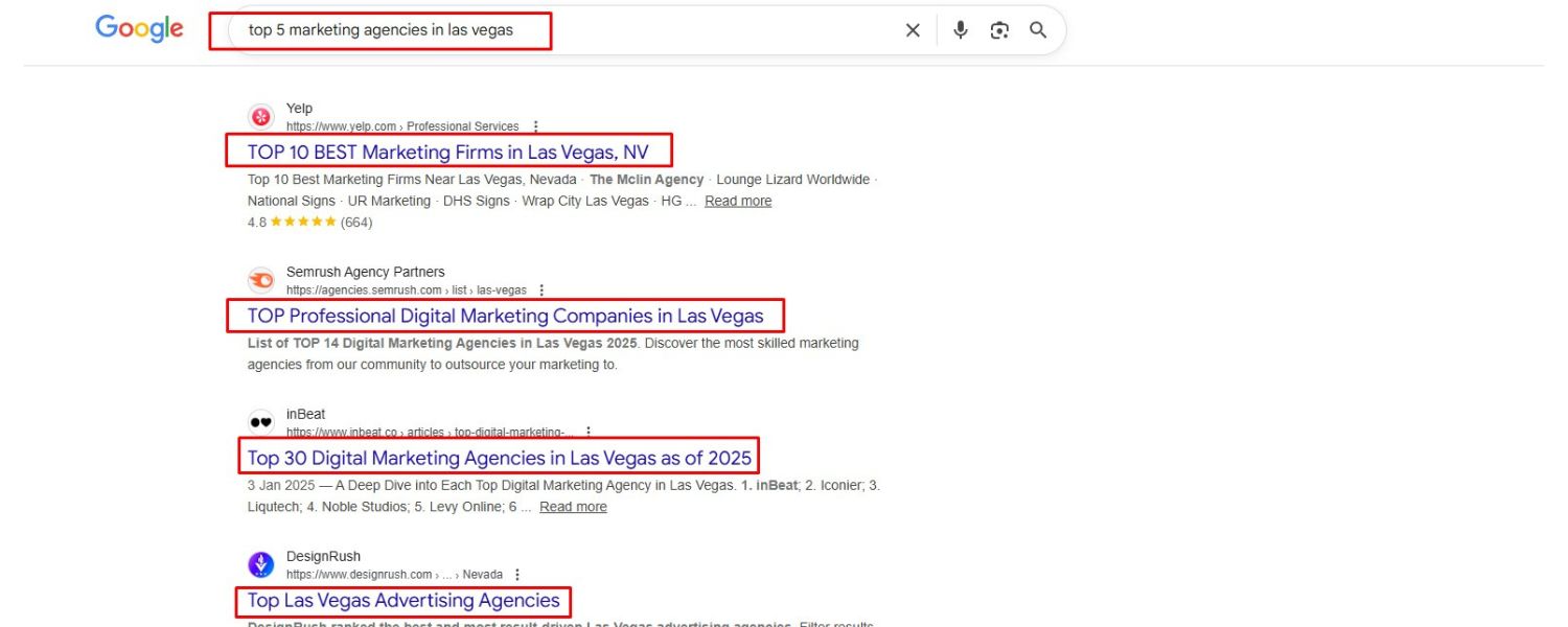 Examine the Current Search Results