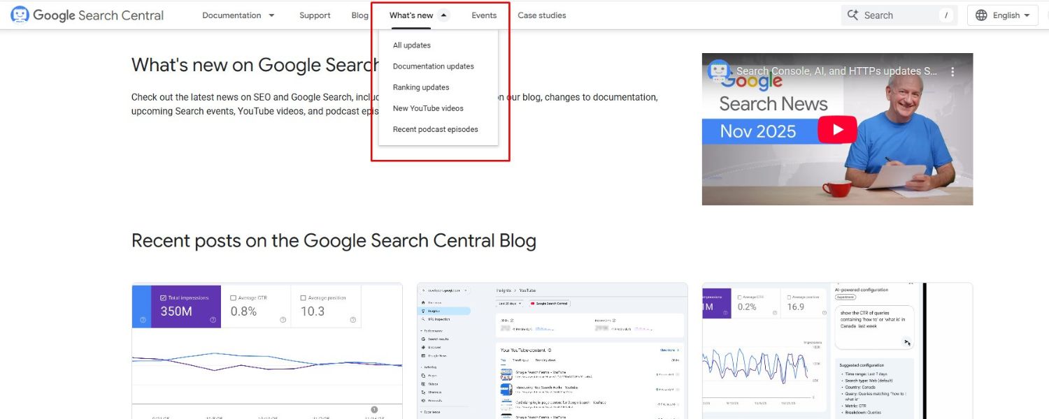 Keep up with updates