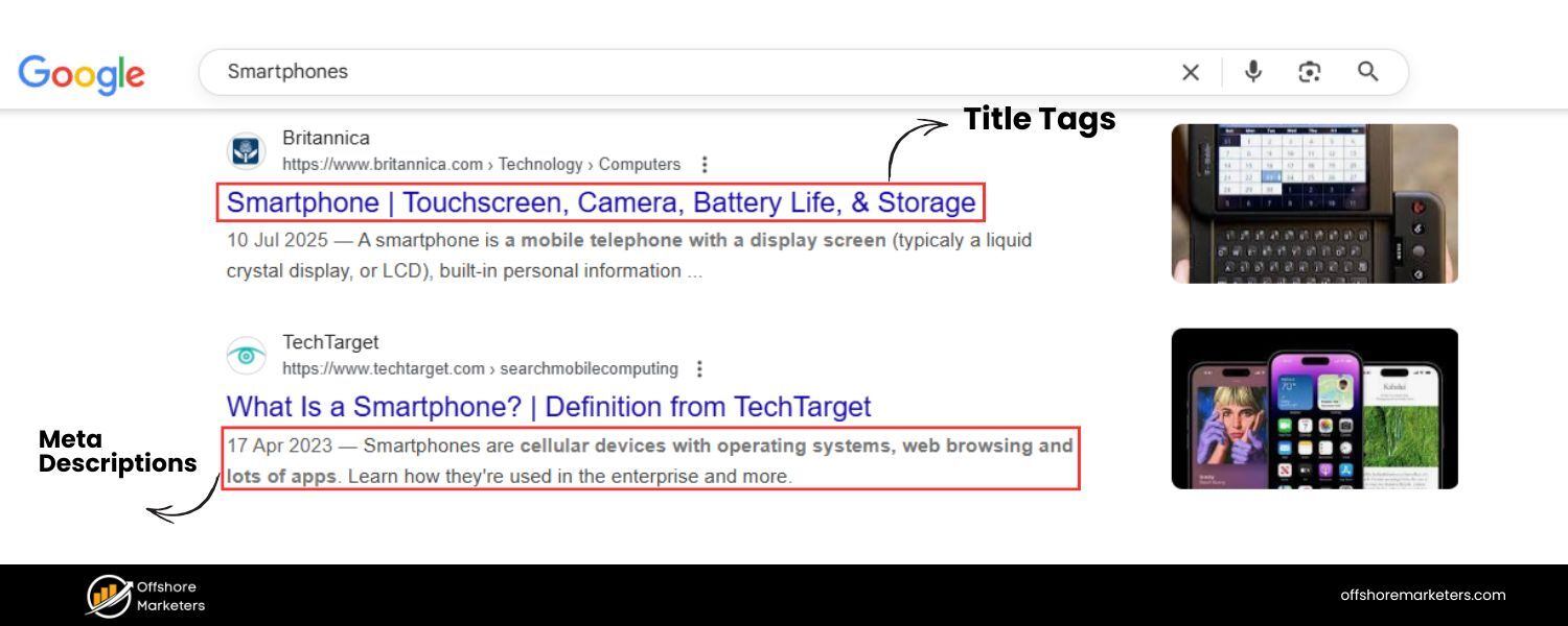Title Tags and Meta Descriptions