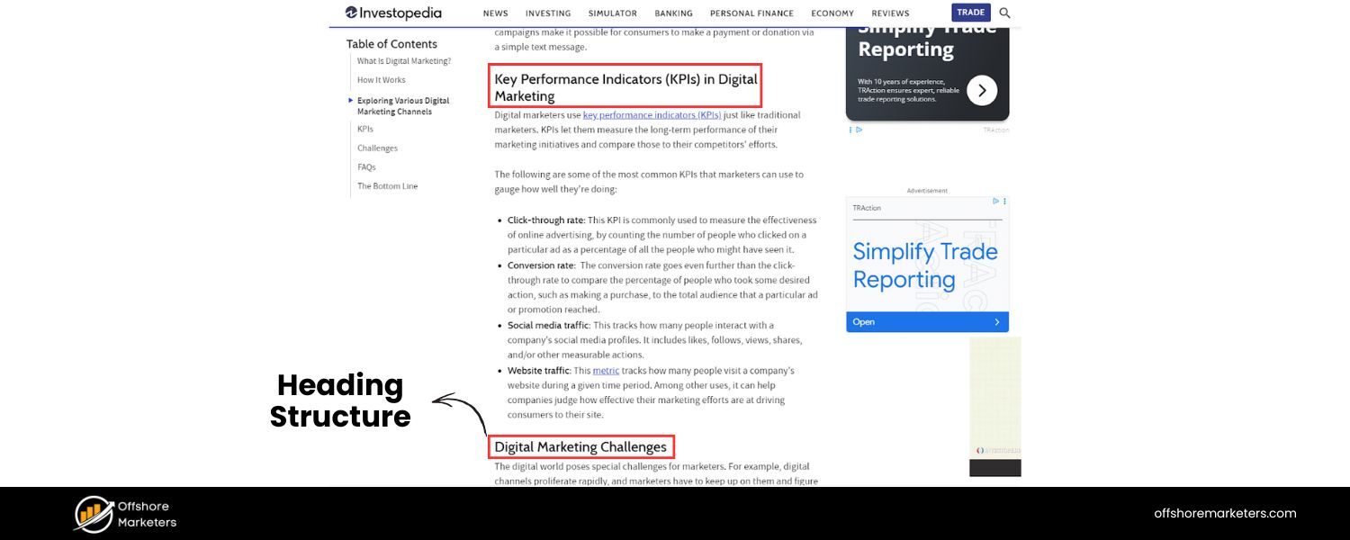 Use Clear Heading Structure
