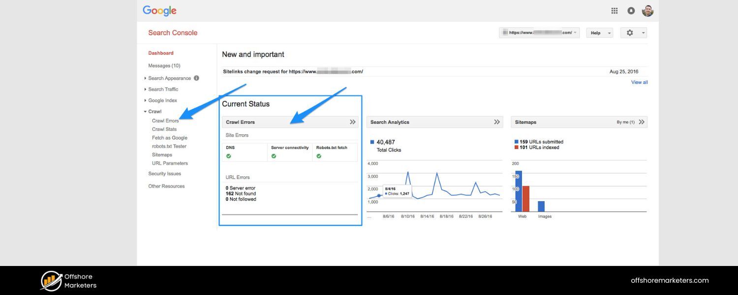 Fix Crawl Errors and Indexing Issues