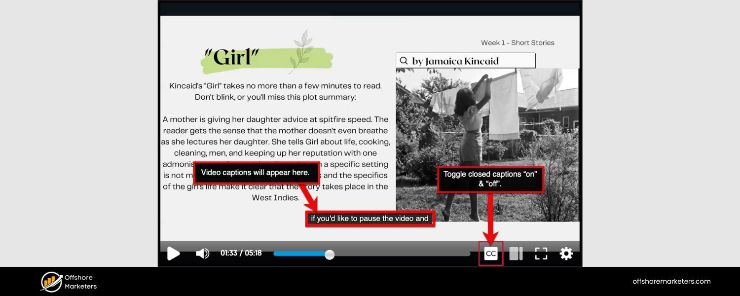 Transcripts/Captions for Multimedia
