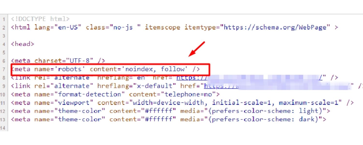 Use the noindex tag where appropriate