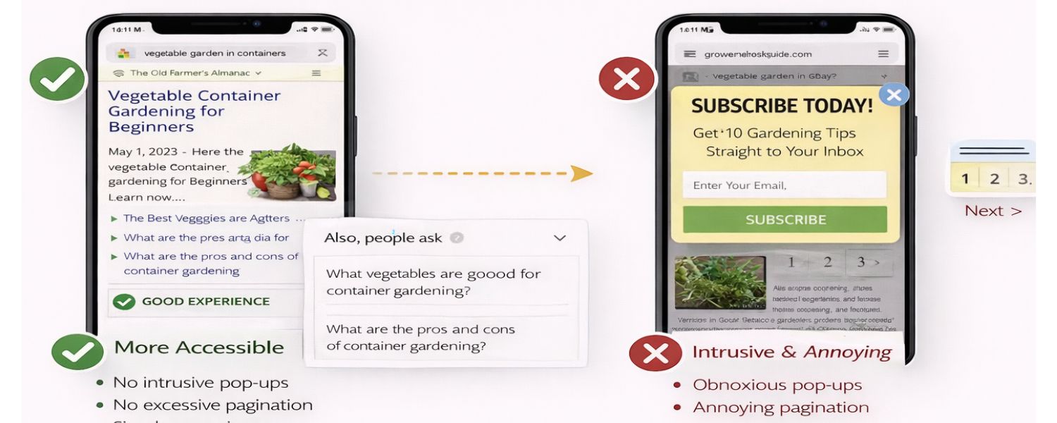 Minimize intrusive elements