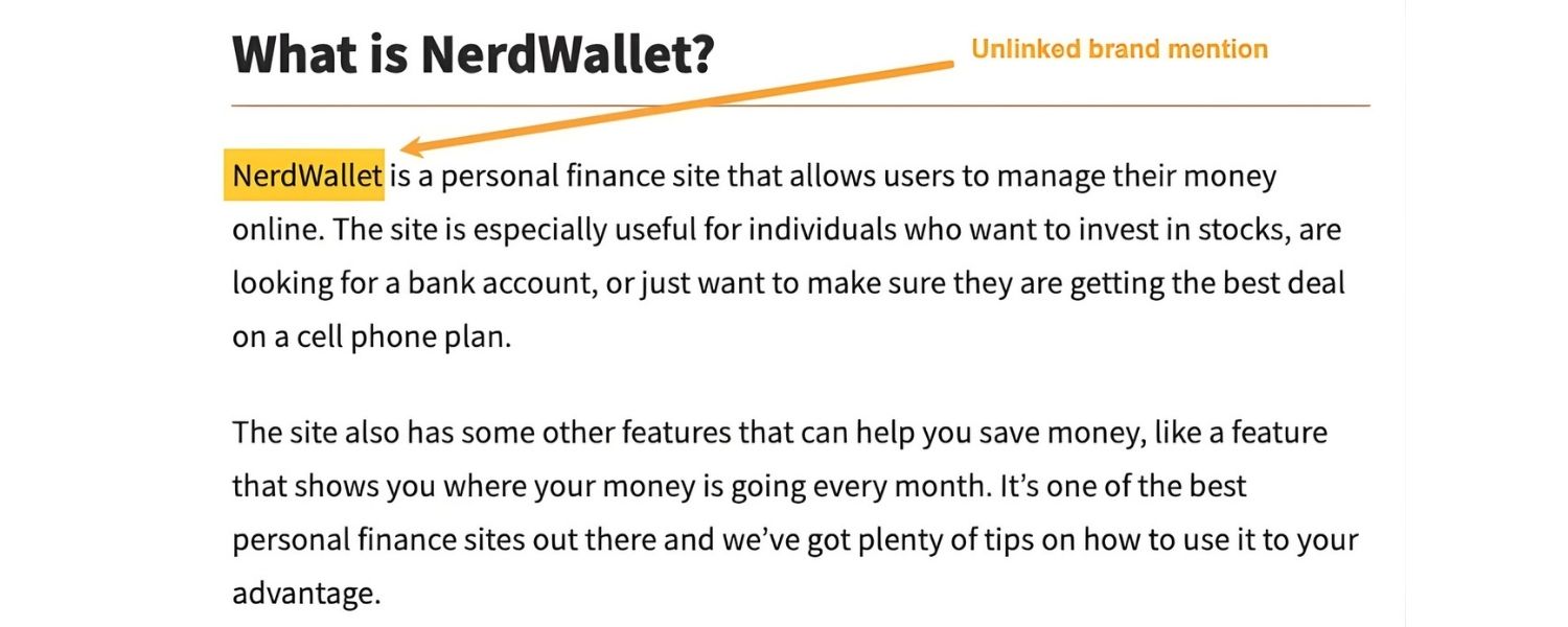 Unlinked Brand Mentions