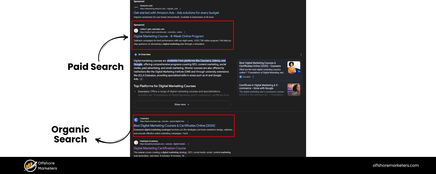 Organic vs Paid Search (SEO vs SEM)