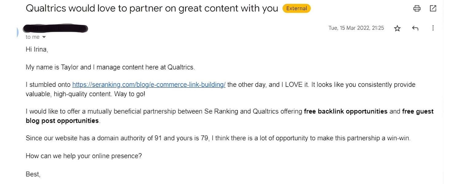 Craft a Personalised, Value-Driven Outreach Email