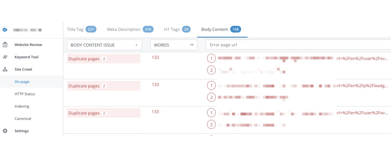 Duplicate Content and Keyword Cannibalization