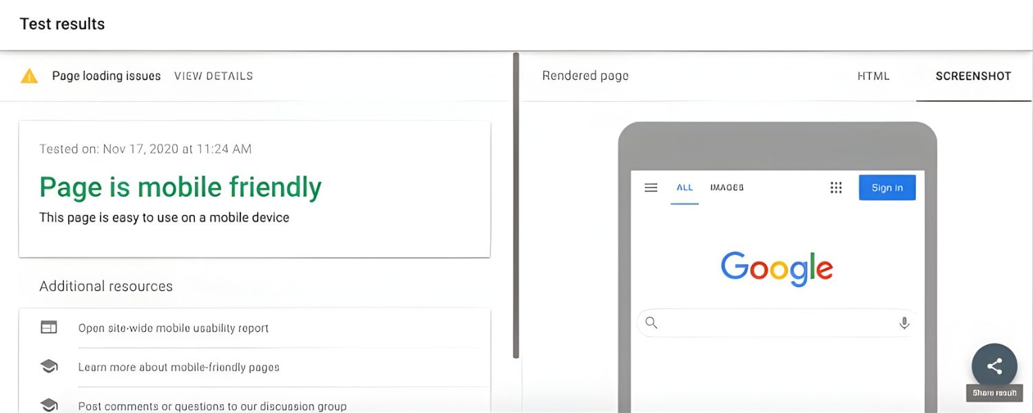 Ensure mobile-friendly local pages