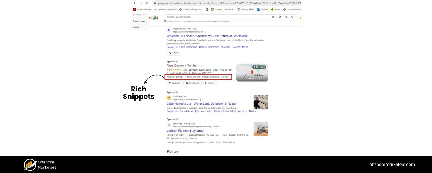 Rich Snippets (Structured Data Results)