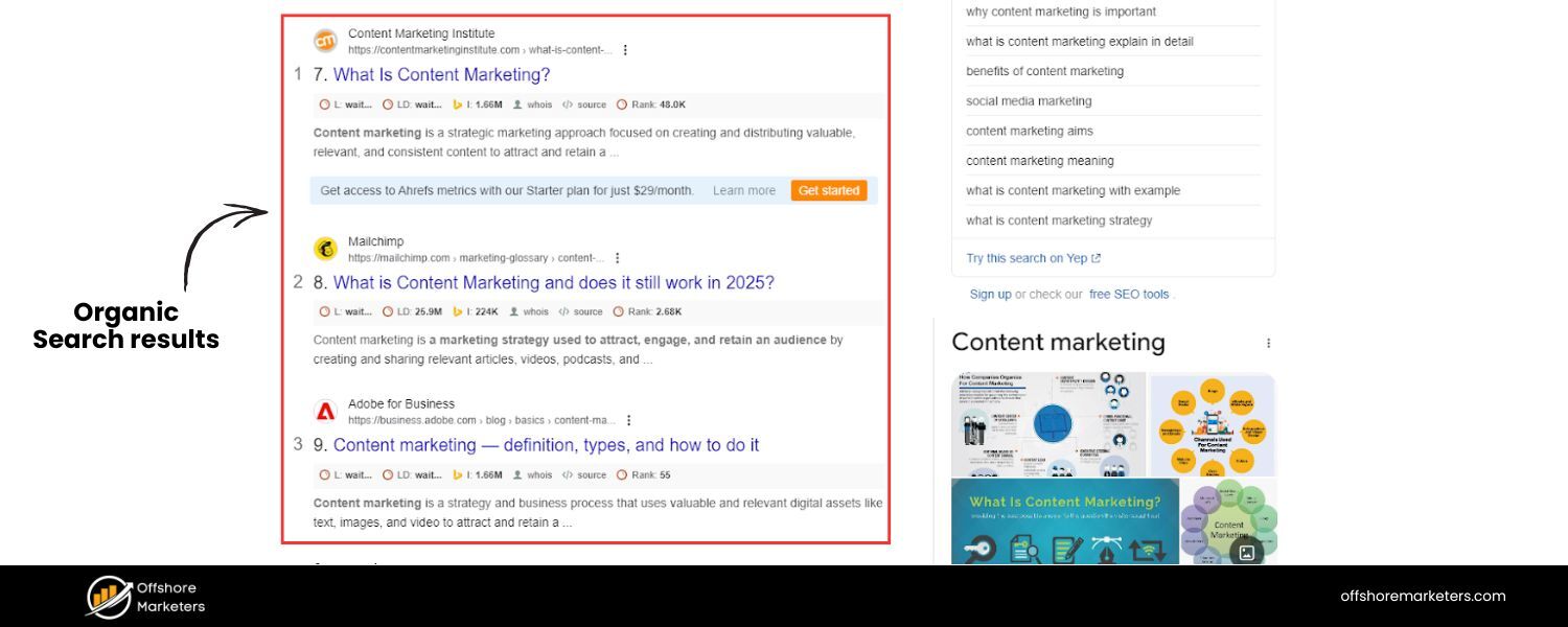 Organic Search Results (Natural Listings)