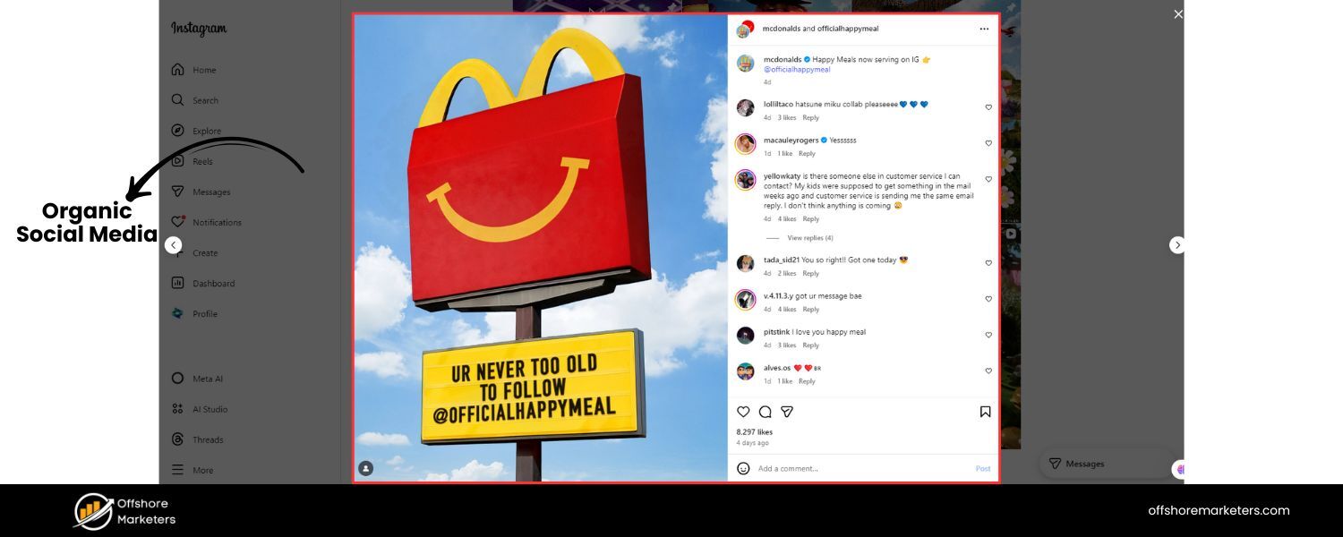 Organic Social Media