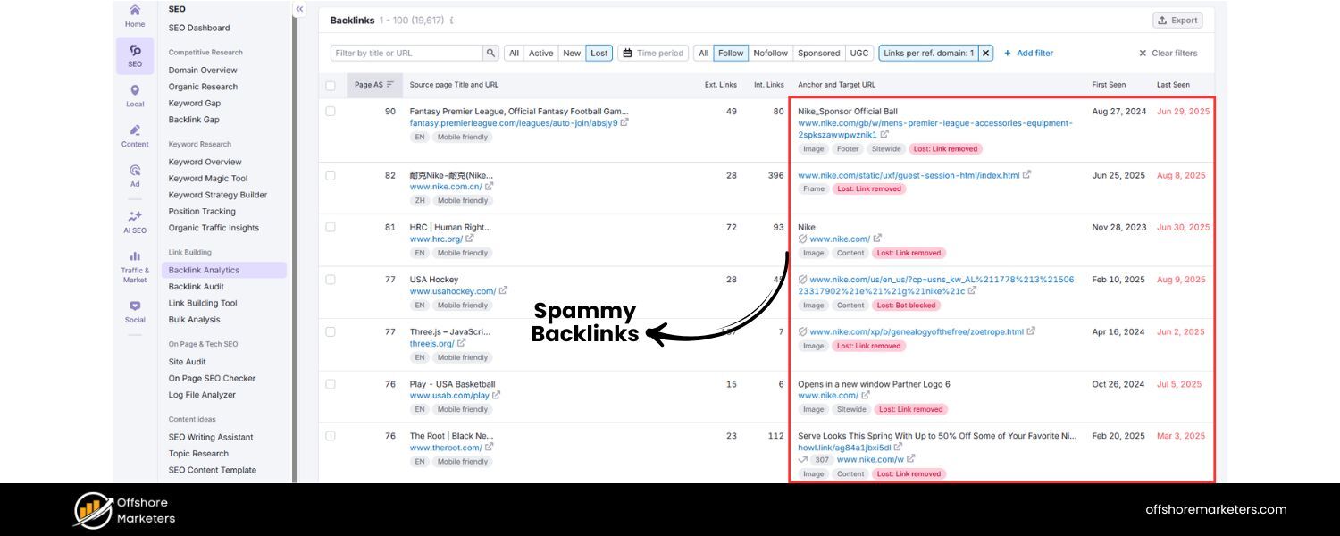 Spammy Backlink Blasts (Link Farms and Toxic Links)