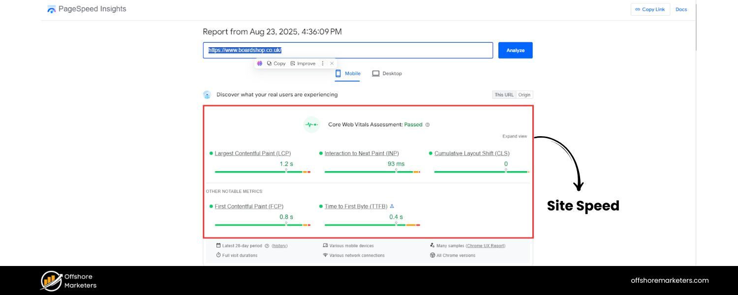 Prioritize Site Speed and Performance