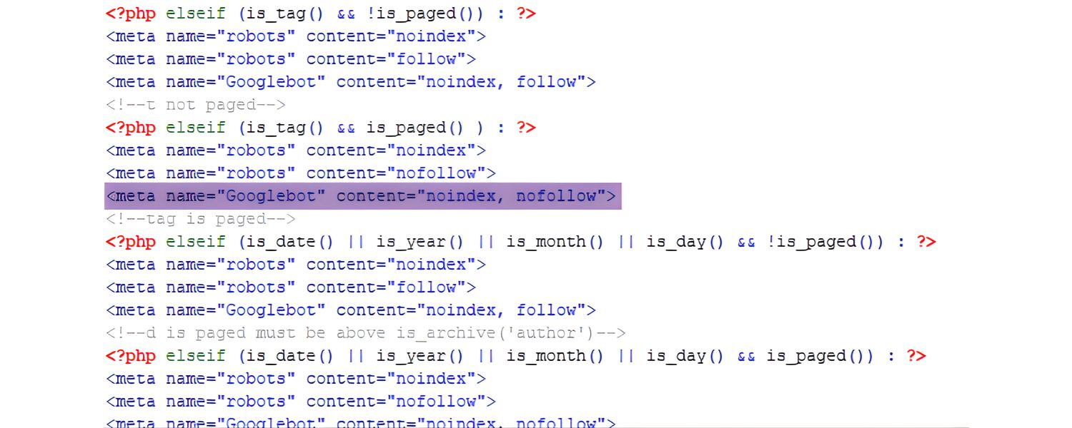 Fix Any “Noindex” Tags or Headers