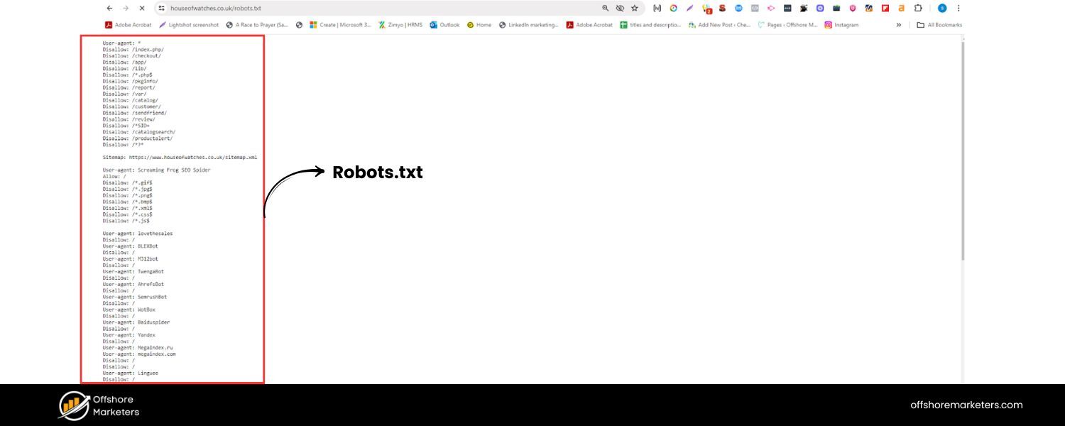 Robots.txt and Crawl Management