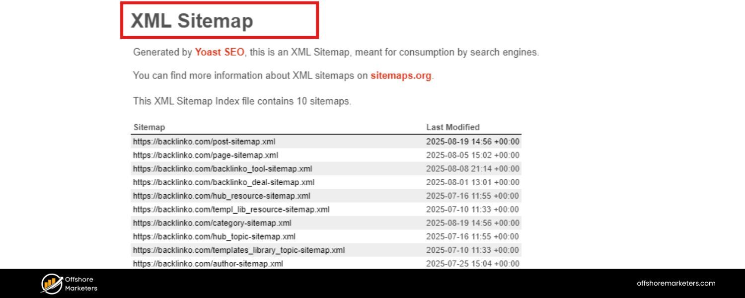XML Sitemap