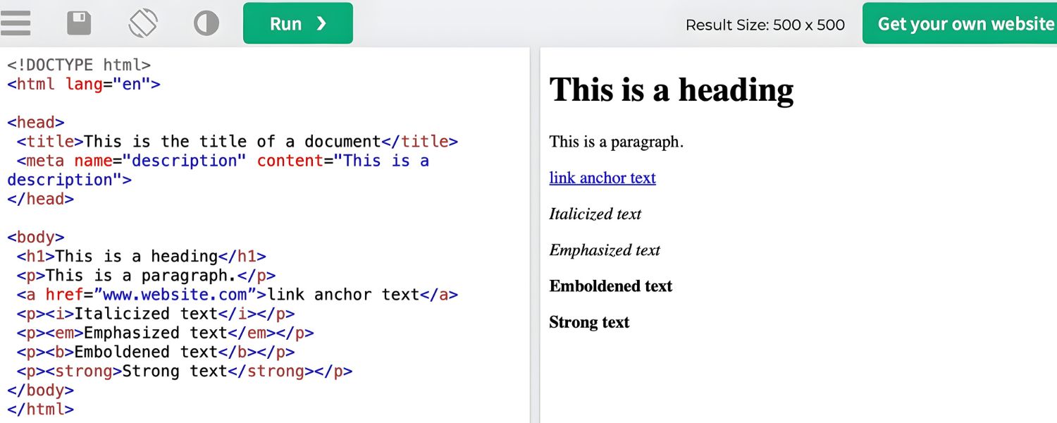 Commonalities of Top-Ranking “HTML Tags for SEO” Content