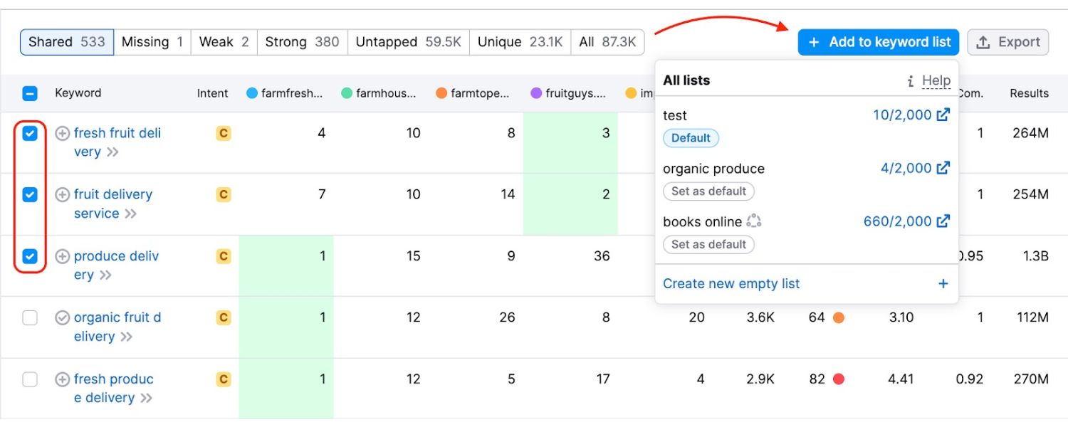 Compile and Organize