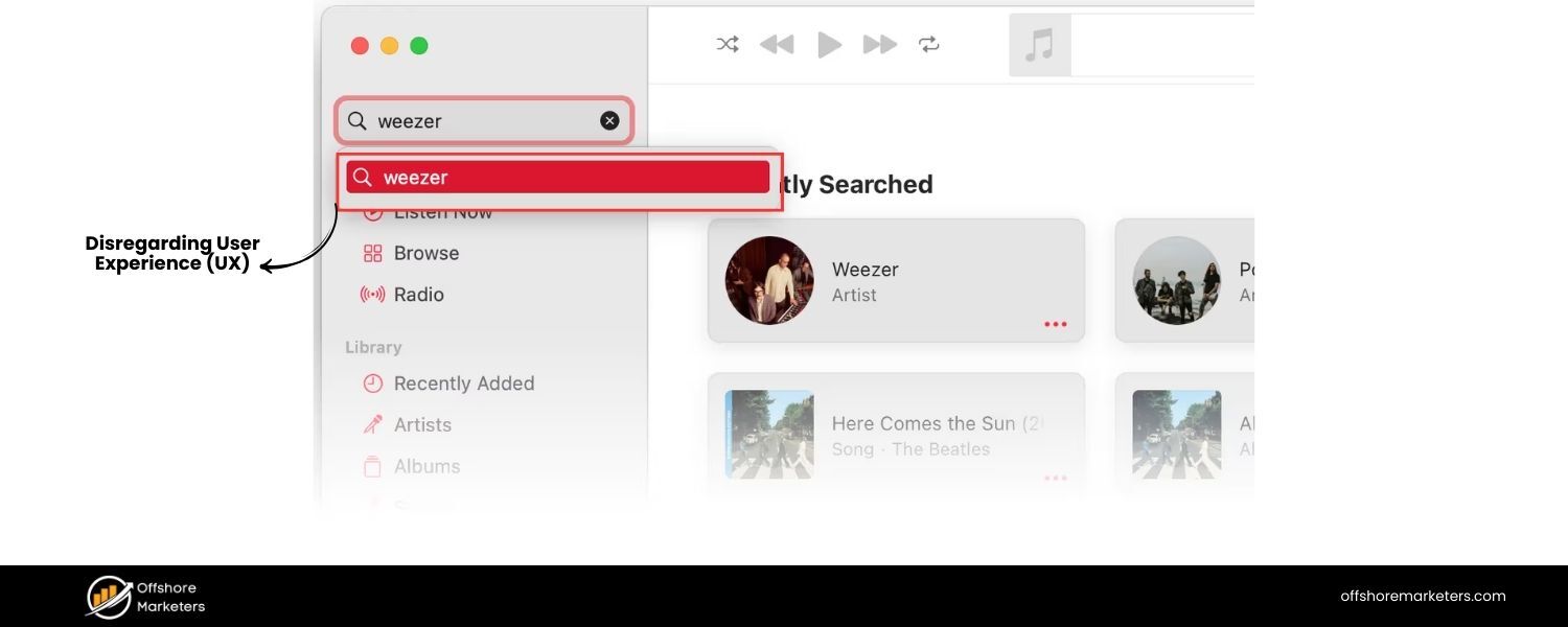 Disregarding User Experience (UX) and Engagement