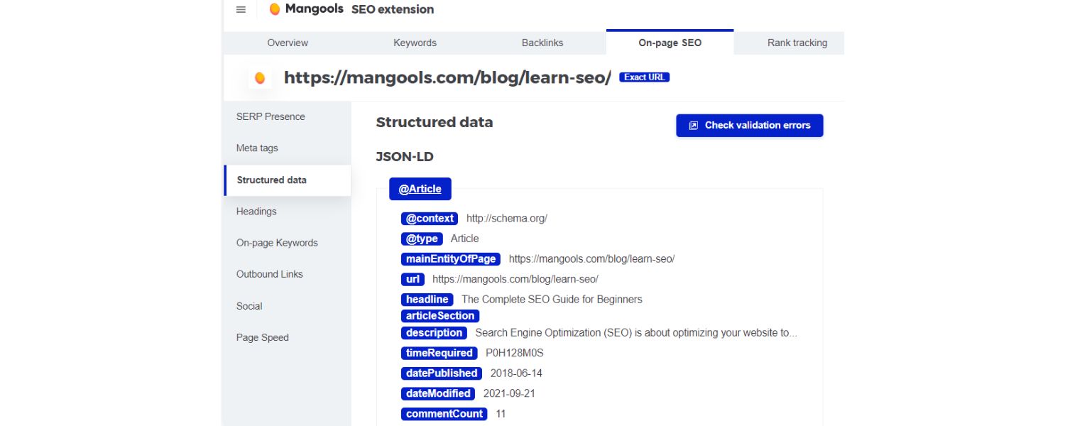 Structured Data & Schema Markup