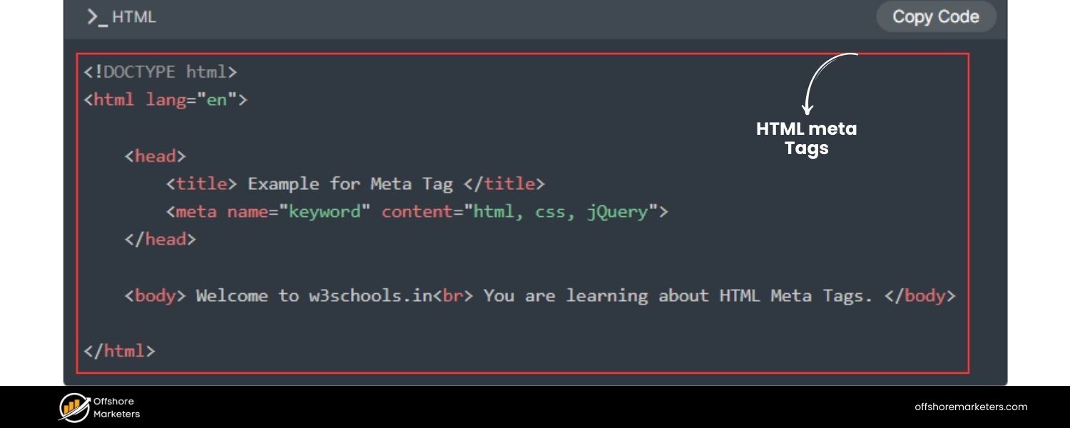 W3Schools Reference – “HTML meta Tag”