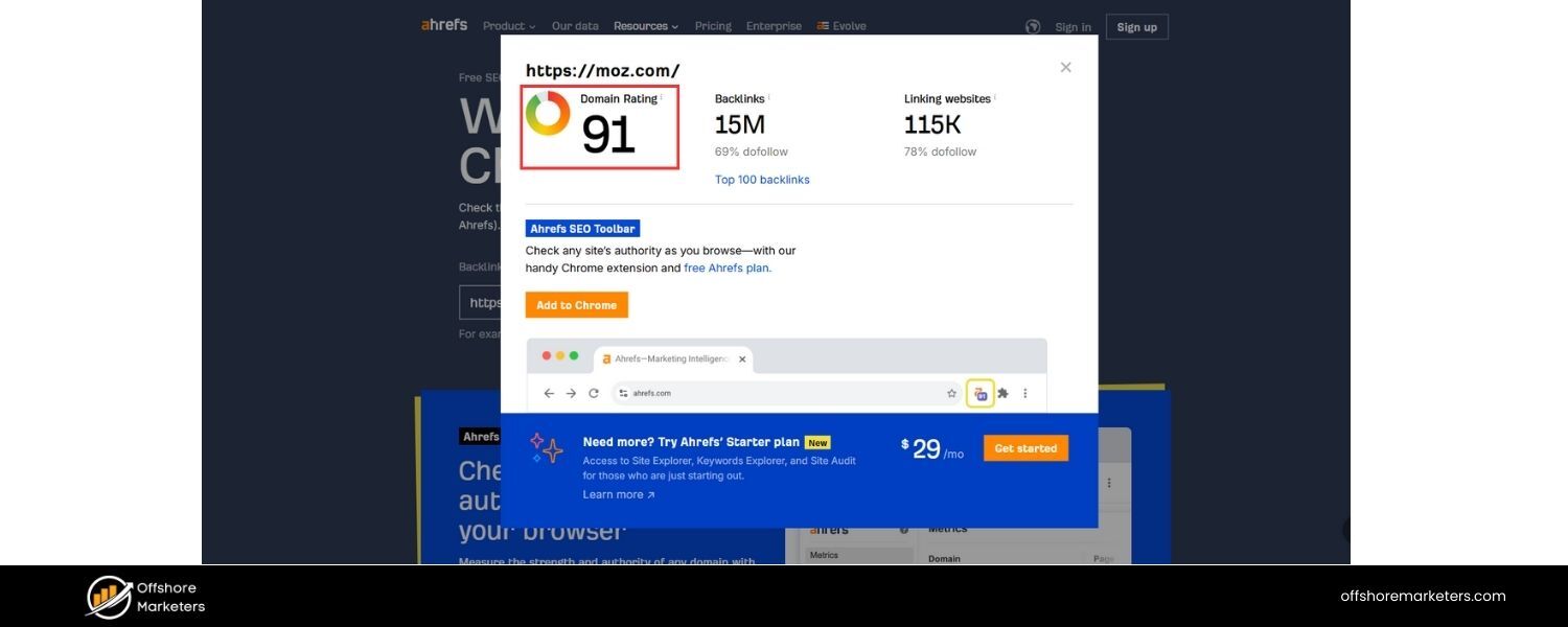 What is Domain Authority (DA) and how important is it for SEO