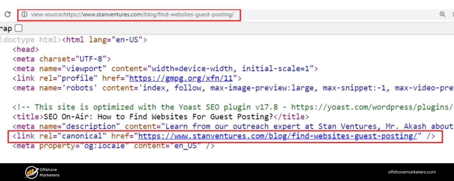 What is a canonical tag and what problem does it solve