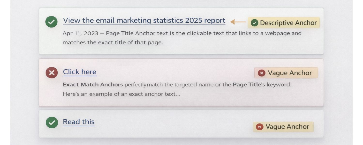 Be Descriptive and Relevant