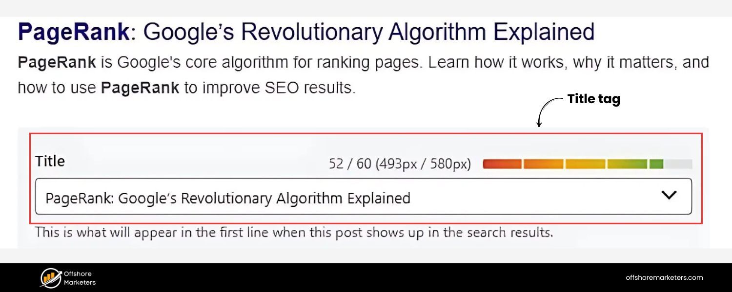Compelling Title Tag (H1)