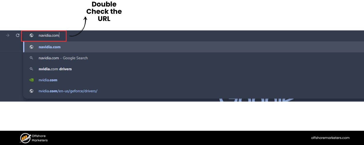 Double-Check the URL