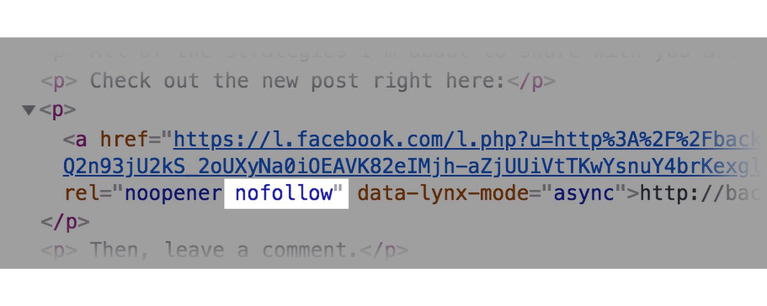 Nofollow Links