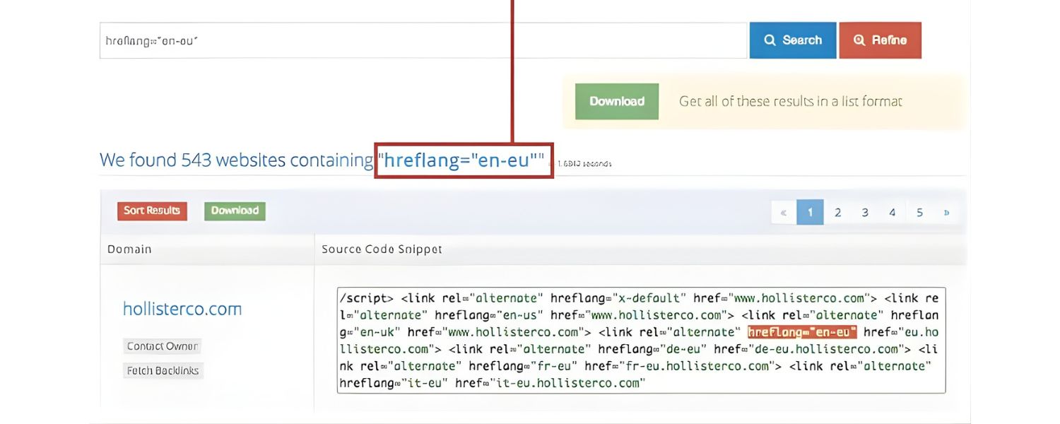 Implement Hreflang Tags for Language Targeting