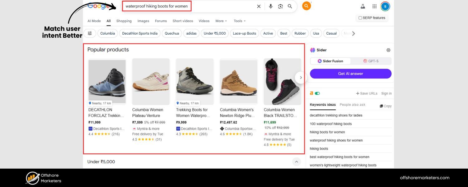Match User Intent Better