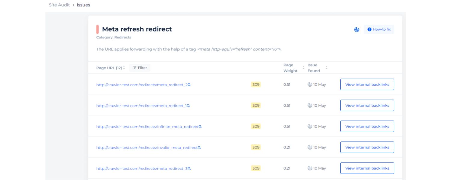 Meta Refresh Redirect
