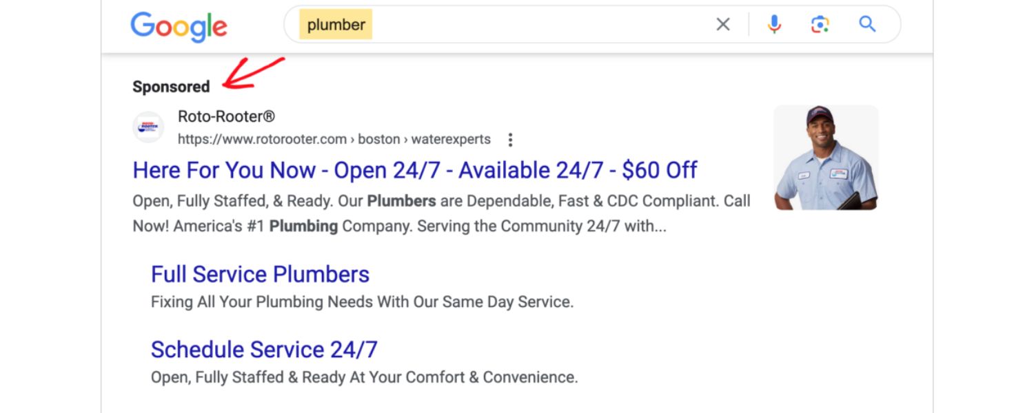 Paid or Sponsored Links