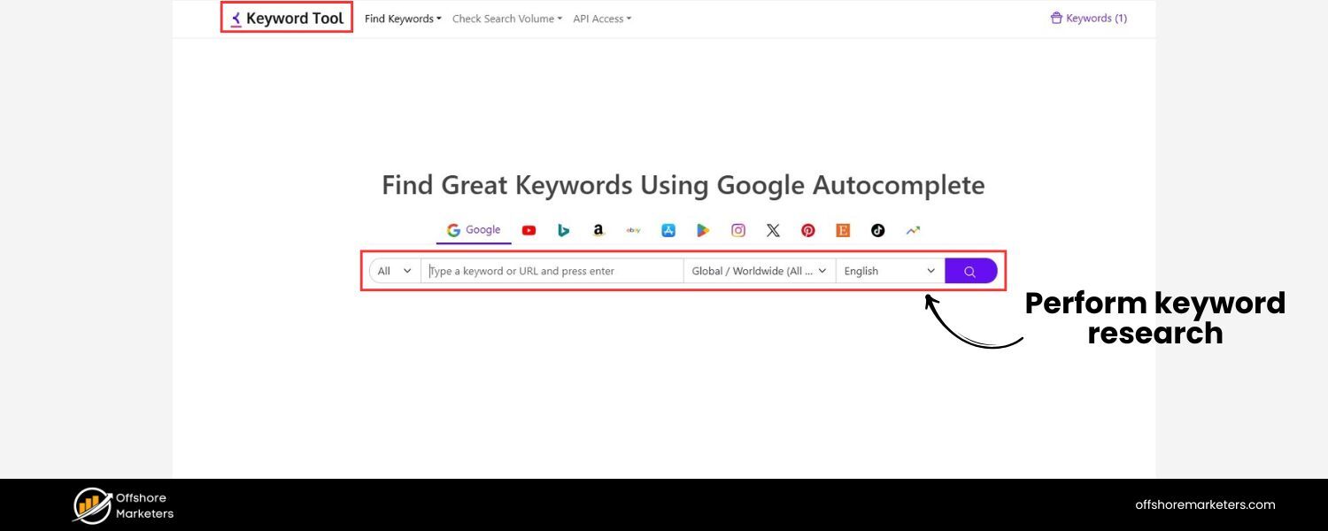 Perform Keyword Research