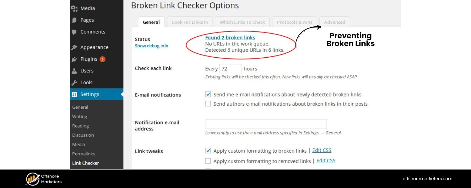 Preventing Broken Links
