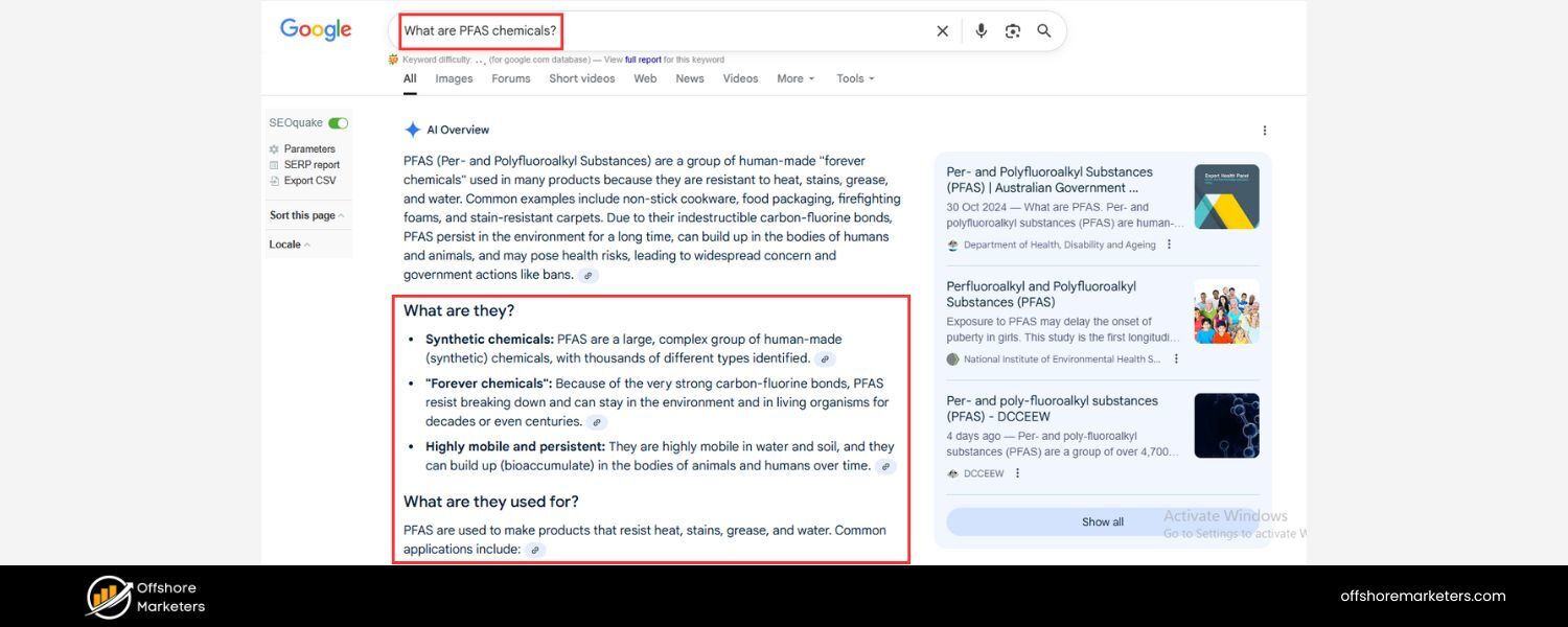 google sge, Quick Overview of Complex Topics