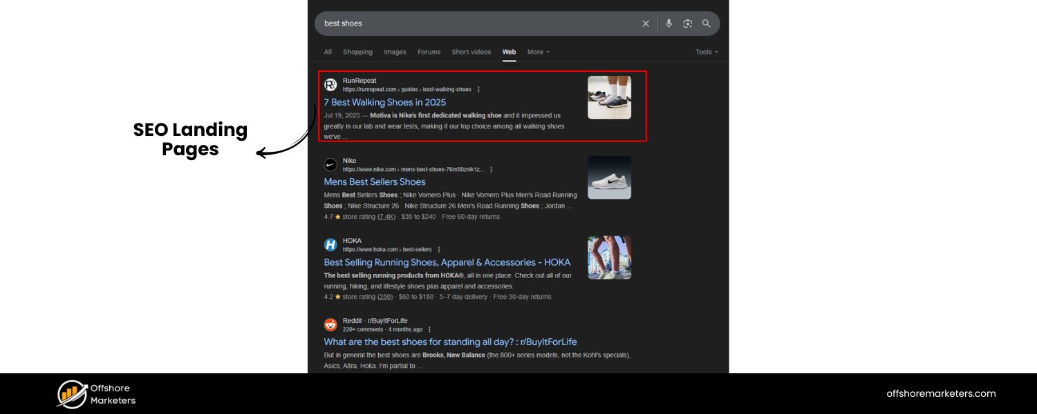 SEO Landing Pages (Organic Traffic)