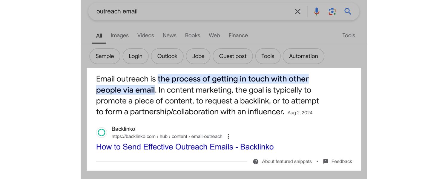 Target Featured Snippets