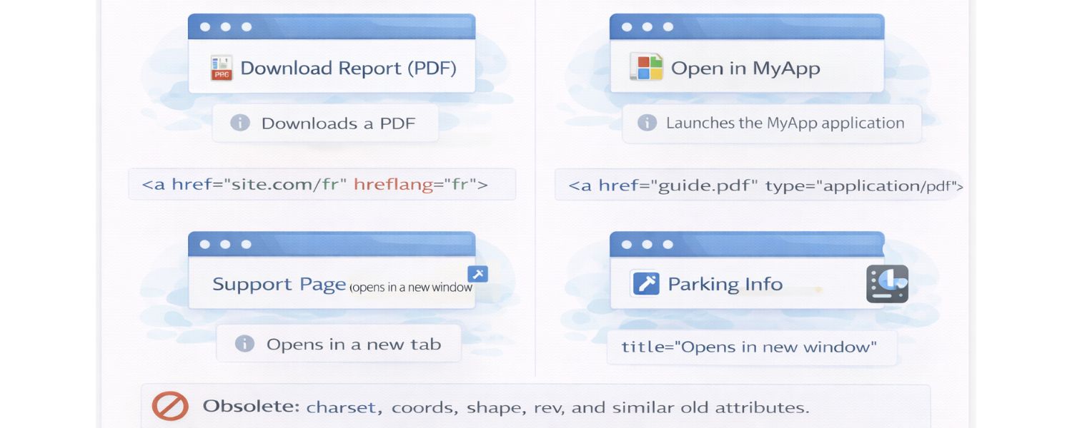 Indicate Link Purpose/Behavior