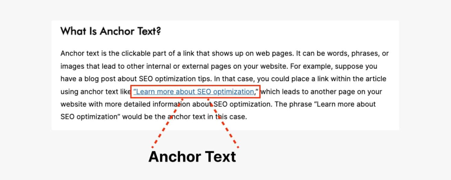 Use descriptive anchor text